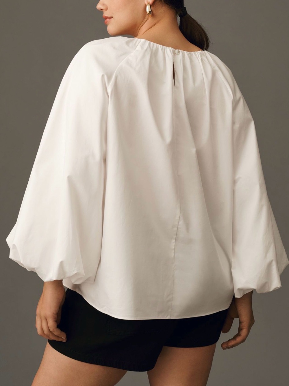 NWT Anthropology Mare Mare Long Sleeve Crew Neck Blouse - Picture 5 of 6